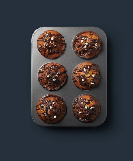 Kitchen Craft Φόρμα Ζαχαροπλαστικής για Cupcakes/Muffins από Ανοξείδωτο Ατσάλι 35x26εκ.