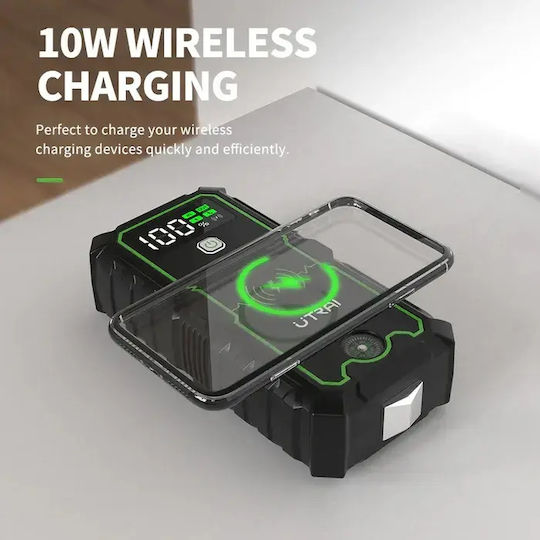 Utrai JS-1 Pro Tragbarer Batterie-Starter Auto & Motorrad 16000mAh mit Power Bank USB Taschenlampe 12V