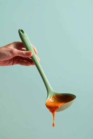 Kitchen Craft Дълбока Лъжица За Супа От Силикон Зелен 29см