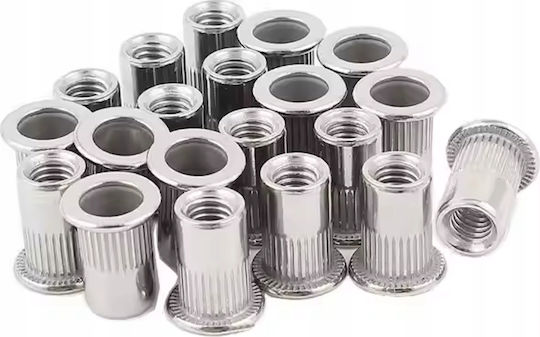 Piulițe nituibile cilindrice M12 Falon-Tech 50 Bucăți 2.0-5.9 Mm