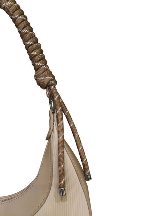 Damentasche Schulter Beige