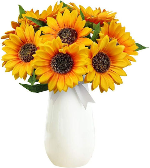 Stewehome Set of Artificial Heliotropium 5 Yellow Branches