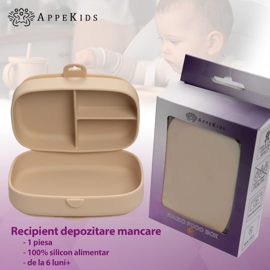 AppeKids Cutie De Prânz Pentru Copii Din Plastic Bej