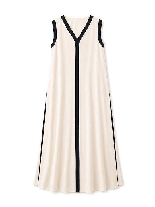 Sommer Maxi Kleid Ecru