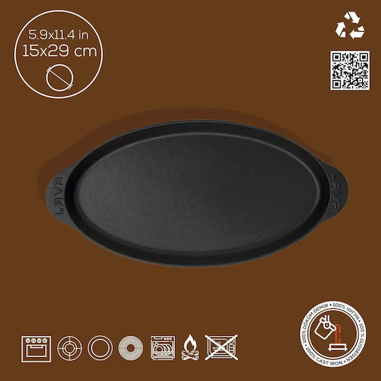 Disc Fontă Pentru Pește 30 X 16 Cm Lava