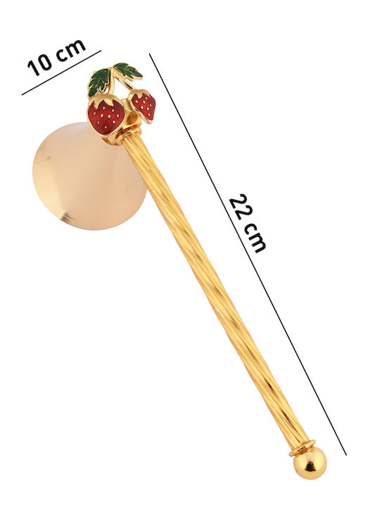SteweHome Metal Candle Holder in Gold Colour 10x20cm