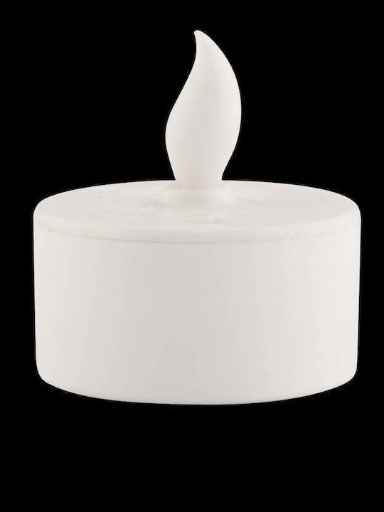 SteweHome Candle Holder Suitable for Tealights Plastic in White Colour 3x3cm