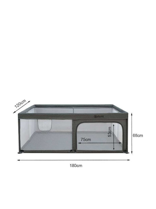 Belletti Playpen with Mattress Grey 180x120cm