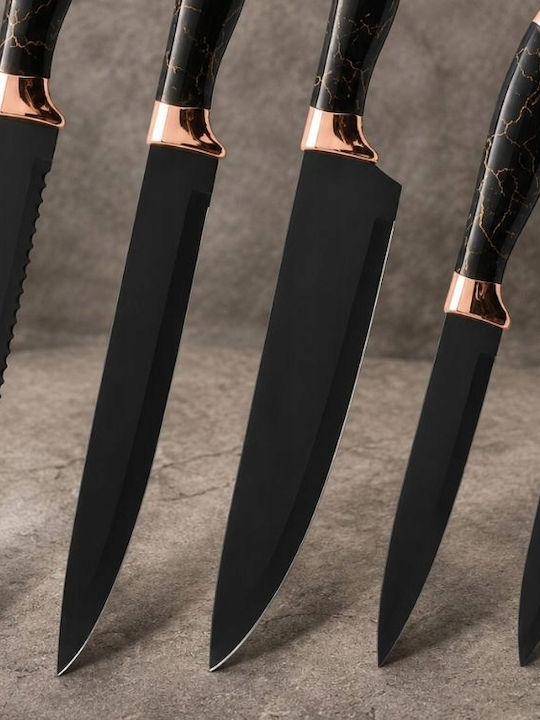 Verk Group Marble Design Messer Set mit Sockel aus Rostfreiem Stahl 5 Stück