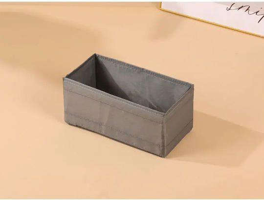 Verk Group Organizator Husă de Depozitare din Material Textil pentru Lenjerie Intimă în Culoare Gri 28x14x13cm