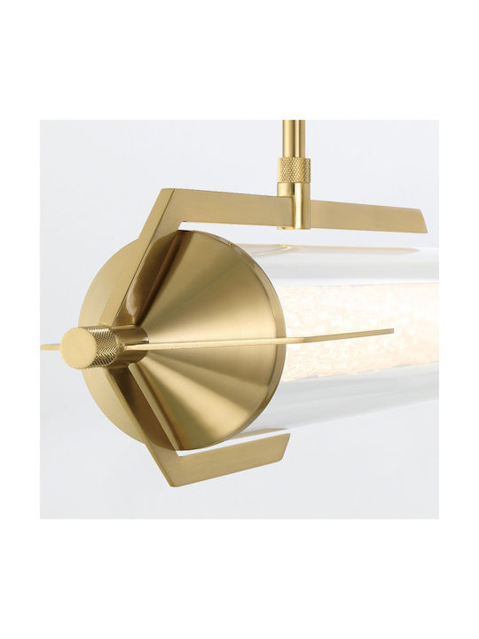 Espadab Silver LED Pendant Ceiling Light with Warm White Light 13.8x13.8cm