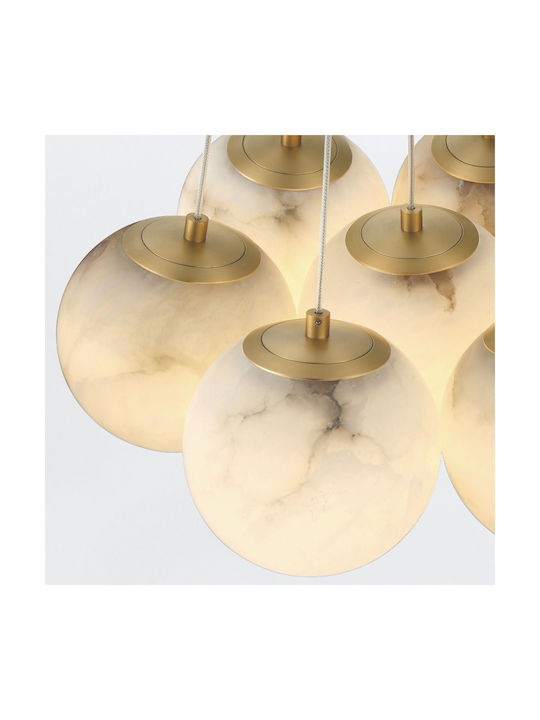 Kepler Deckenleuchte LED mit Warmen Weiß Licht 45.6x45.6cm