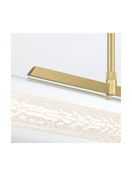 Espadab Silver LED Pendant Ceiling Light with Warm White Light 13.8x13.8cm
