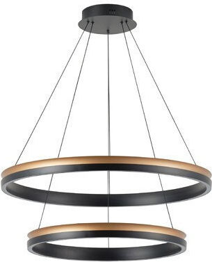 Eurolamp Висящо Осветително Тяло Черно LED с Топла Бяла Светлина 80x150см.