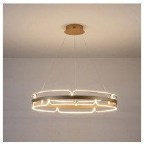 Eurolamp Висящо Осветително Тяло Златисто LED с Топла Бяла Светлина 80x80x150см.