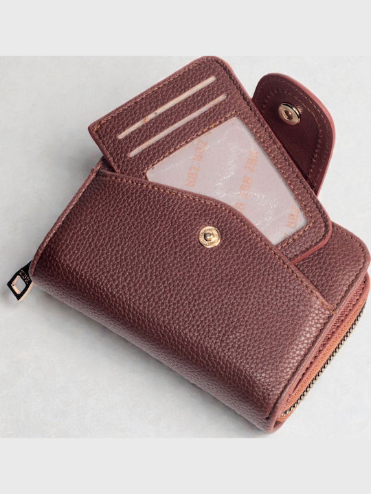 Small Women's Card Wallet Tabac Brown