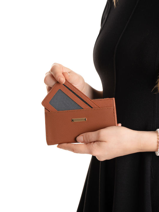 Kleines Damenbrieftasche Tabac Braun