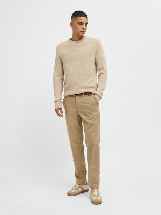 Мъжки панталон Chino Еластичен Regular Fit Бежов