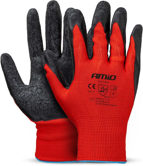 AMiO Driver Work Safety Gloves Black Latex