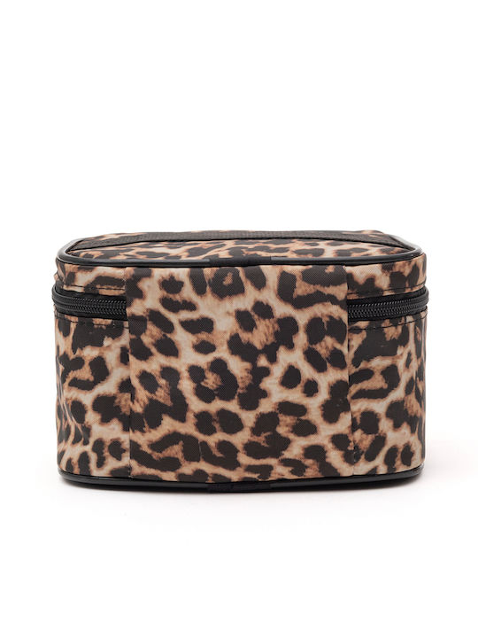 Enpapa Multifunctional Travel Makeup Organization Bag Brown 19x14x11 Cm