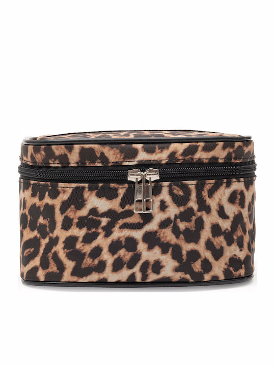 Enpapa Multifunctional Travel Makeup Organization Bag Brown 19x14x11 Cm
