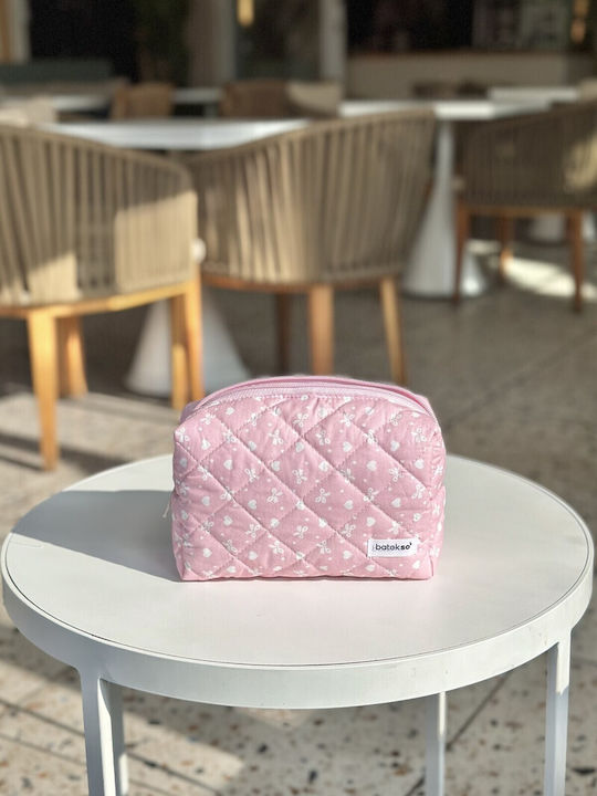 Enpapa Голяма Чанта За Грим Розови Цветя Многоцветна 19x18x7.5 См Enp-016071-v2365