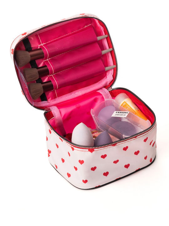Enpapa Double Layer Large Travel Makeup Bag Functional Cosmetic Organizer Leopard Print Enp-016078-v2384