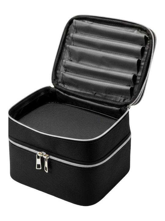 Enpapa Double Layer Large Travel Makeup Bag Functional Cosmetic Organizer Leopard Print Design Enp-016078-v2380