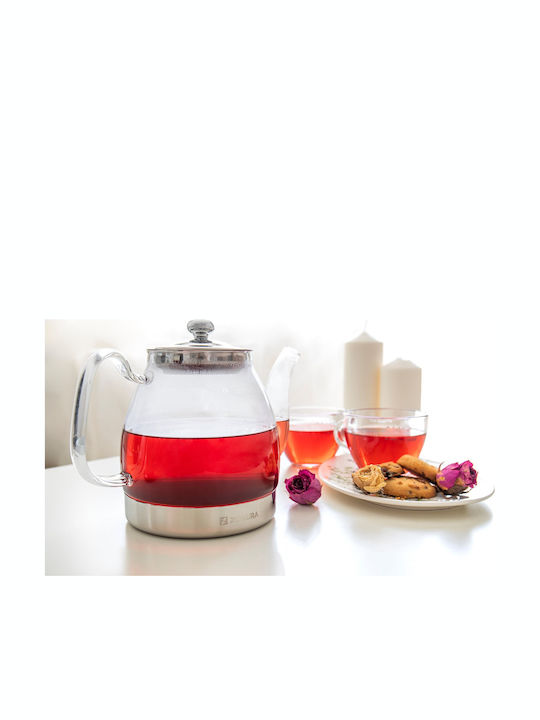 Zokura Βραστήρας Ανοξείδωτος Διάφανη 1500ml