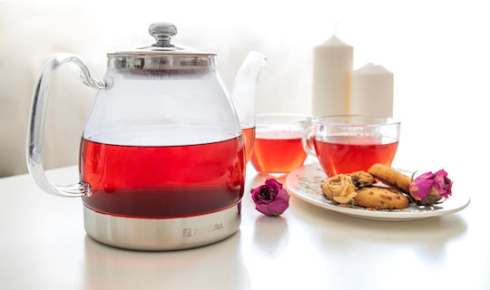 Zokura Βραστήρας Ανοξείδωτος Διάφανη 1500ml