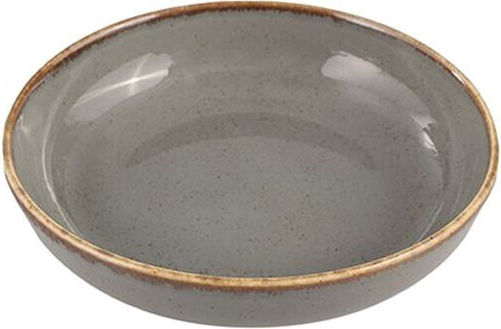 Porland Servierplatte aus Porzellan Grau 16cm