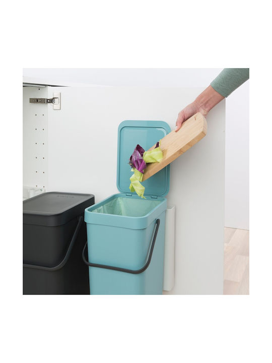 Brabantia Coș de Gunoi Plastic pentru Dulap Verde 12lt 2 Buc