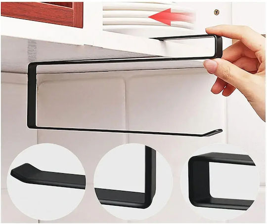 Verk Group Wall Mounted Metallic Black Paper Towel Holder
