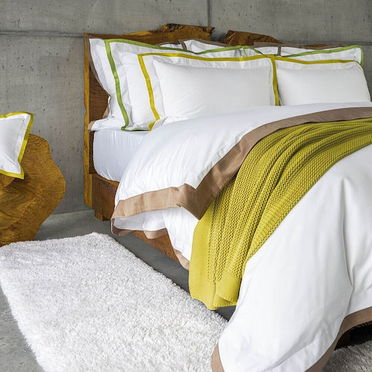 Celso De Lemos Клинноскепаста Hella Percale Sateen 700 Tc Лист Плосък 270x300 Ек