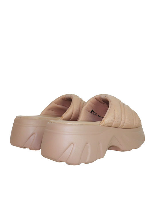 Women's Beige Summer Platforms
