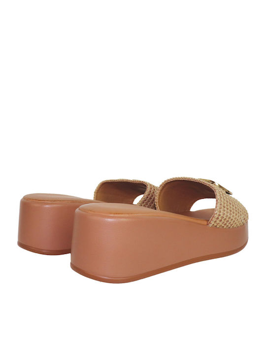 Anatomic Women's Summer Platforms in Slipper Style Brown