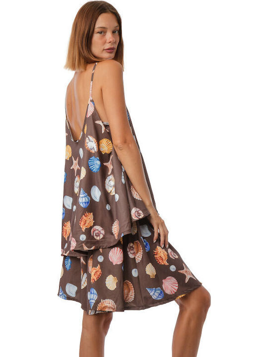 Damen-Set mit Braunen Shorts