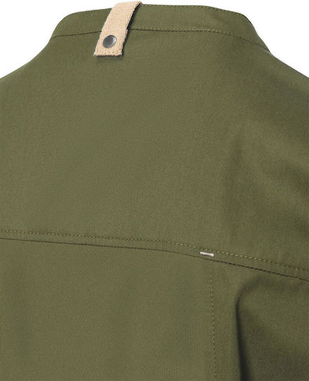 Chef Jacket Short Sleeve Green-generation Karlowsky Jm 36 Moss Green