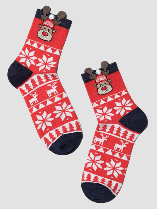 Diwari Men's Christmas Socks Red