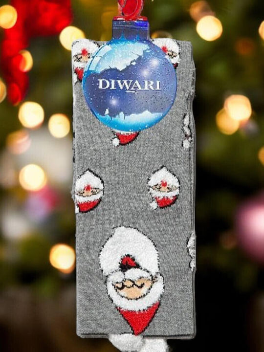 Diwari Männliche Weihnachten Socken Grau