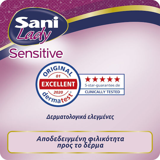 Sani Incontinence Pads With Cotton Sani Lady Sensitive Extra Large No6 GIGA PACK 16x10 Pieces