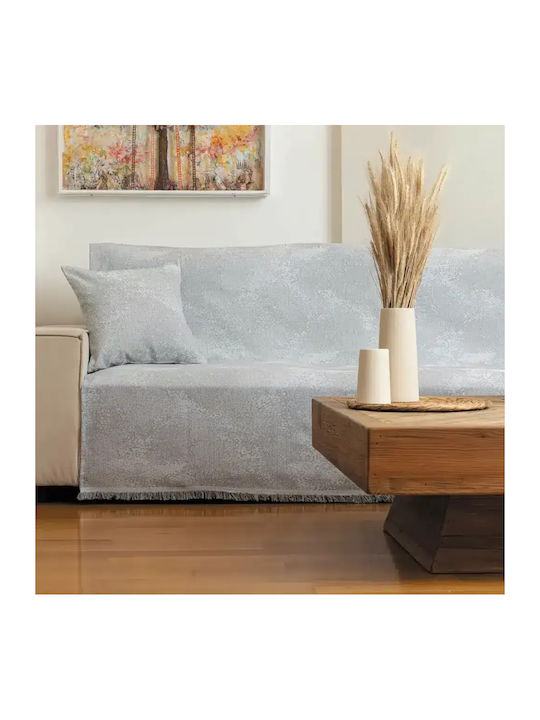 Borea Cobra Zweisitzer-Sofa Überwurf 180x250cm Grau