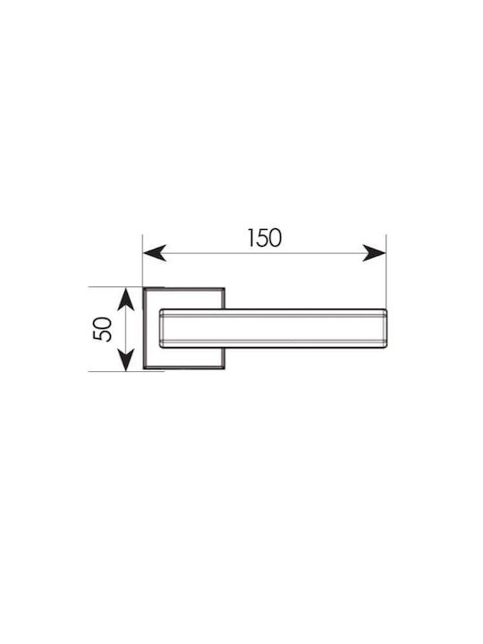 Zogometal Middle Door Lever Rosette 2276 Pair with Mouthpiece Graphite Smoked