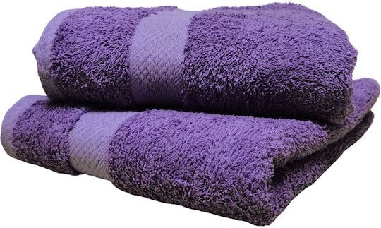 Kotonia Home Prosop De Față Pastel 50x90cm Mov Greutate 400gr/m²