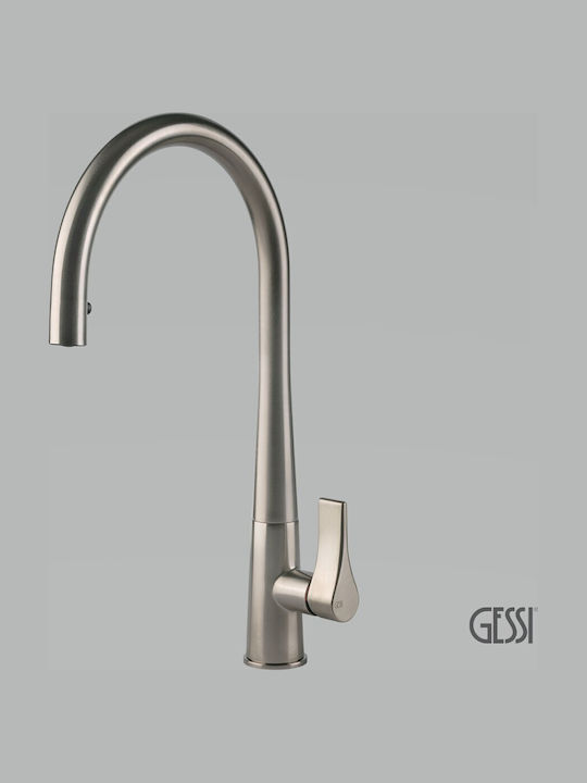 Gessi Proton Ψηλή Πάγκου Inox Ασημί Gessi Proton Ψηλή Πάγκου Inox Ασημί