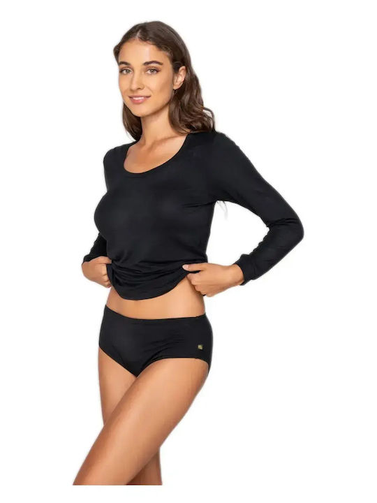 Touch Kurzärmelig Black Damen T-Shirt
