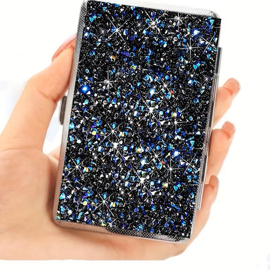 Табакерка за цигари Slim Strass Midnight Sapphire