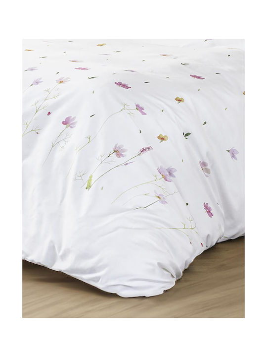 Nima Everbloom Μαξιλαροθήκη Oxford Ροζ 52x72εκ.