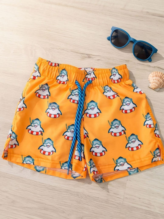 Crool Costum De Baie Pentru Copii Pantaloni Scurți De Înot Portocalii