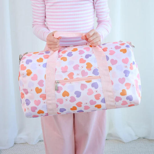 A Little Lovely Company Bag Sack Voyage 26lt Pink Fabric L46xW22.5xH25cm
